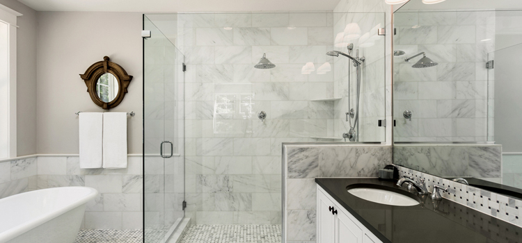 bathroom shower door installation in Emeryville
